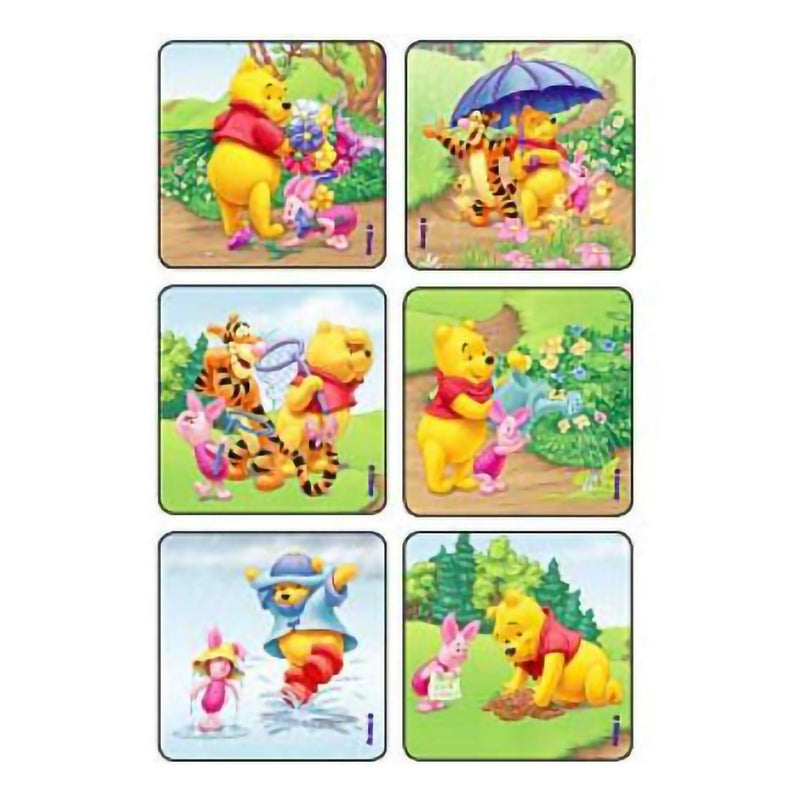 Sticker Kids Love Stickers 90 per Pack Sunny time Pooh and Pals 2-1/2 X 2-1/2 Inch