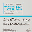 Sion Brands LLC ComfortFoam Border Lite Thin Bordered Foam Wound Dressing, 4 x 4 Inch (10/BX) 