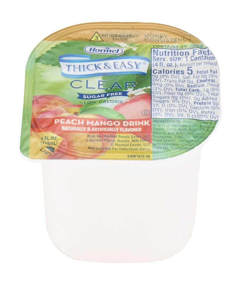 Lyons Magnus LLC Thick & Easy Clear Honey Consistency Sugar-Free Peach Mango Thickened Beverage (24/CS) 