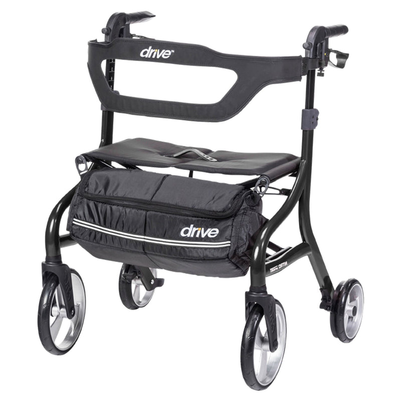 4 Wheel Rollator drive Nitro Sprint Tall Black Folding Aluminum Frame (Each)