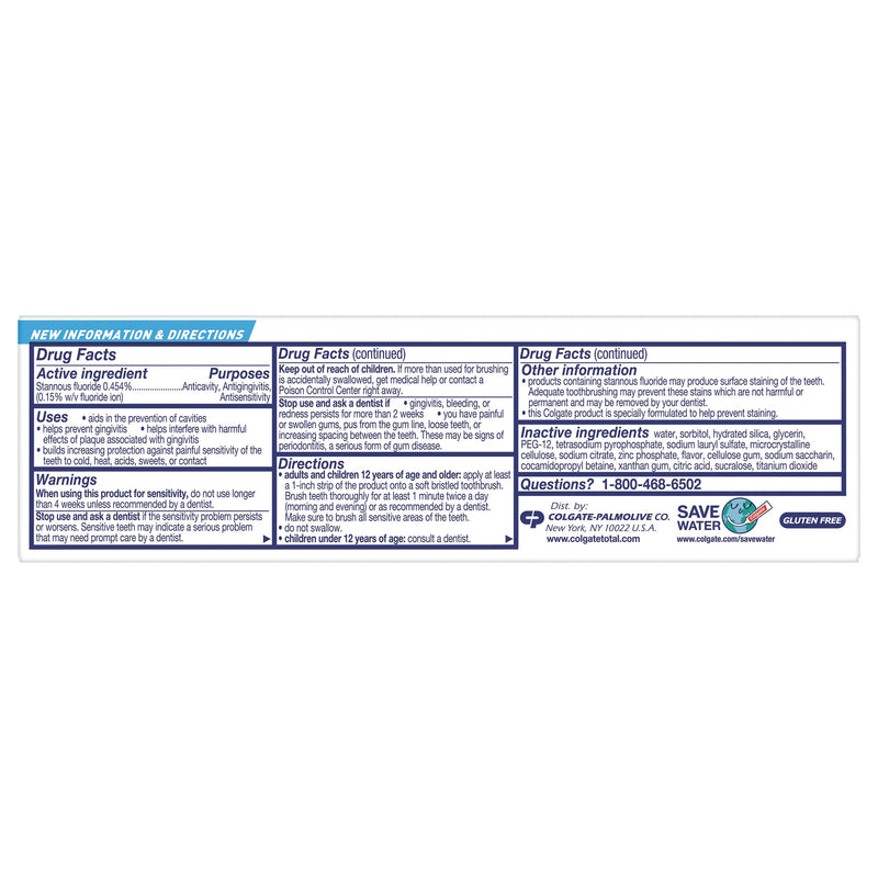 Colgate Colgate Total Toothpaste, Clean Mint Flavor, 3.3 oz Tube (24/CS) 