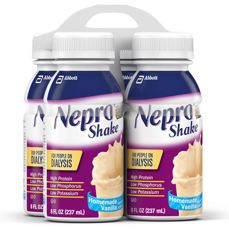 Abbott Nutrition Nepro with Carbsteady Vanilla Shake for People on Dialysis, 8-ounce bottle (4/CS) 