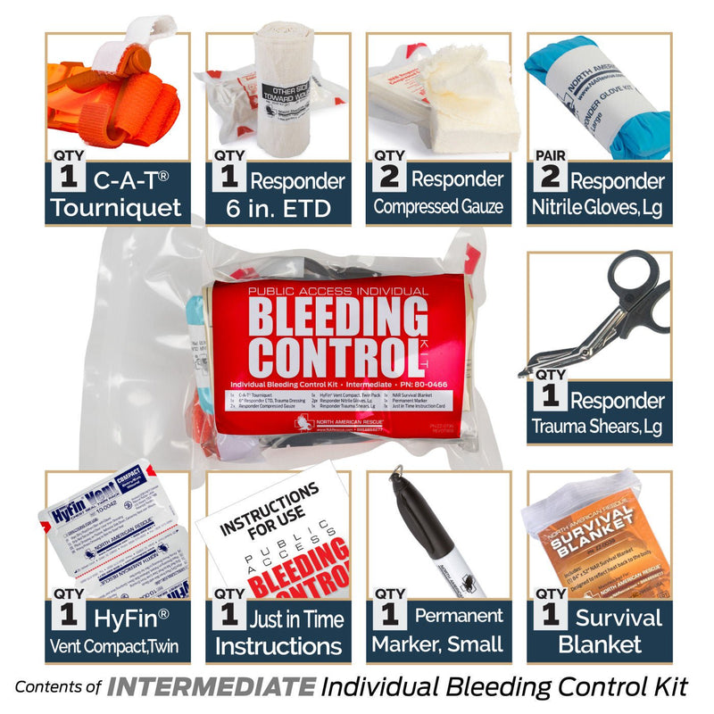 Bleeding Control Kit Public Access Intermediate (Each)