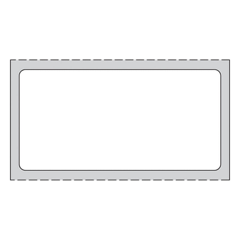 PDC White Blank Thermal Label, 1 x 2 Inch (Case of 10400)