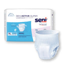 Seni Active Super Moderate to Heavy Absorbent Underwear, Extra Large (Case of 56)