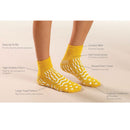 The Pillow Factory Division Care-Steps Double Tread High-Risk Slipper Socks, Medium, Yellow (4/CS)