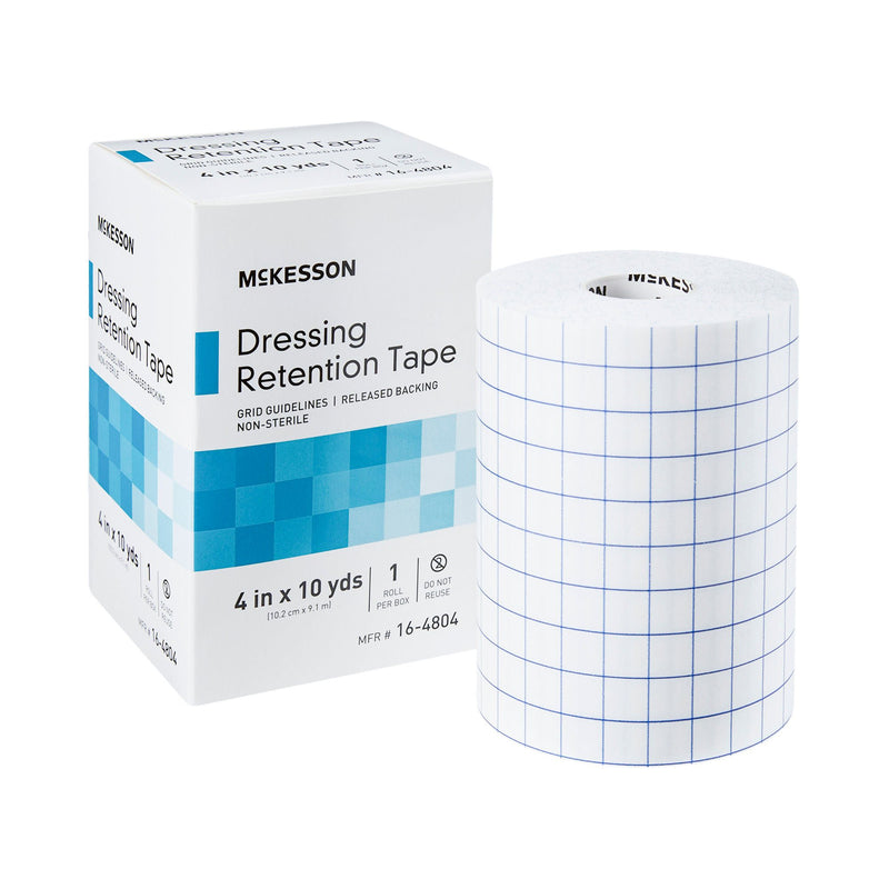 McKesson Nonwoven Fabric Dressing Retention Tape, 4 Inch x 10 Yard (Case of 24)