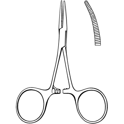 Merit Hartmann Mosquito Forceps - 3-1/2", Curved - 97-421