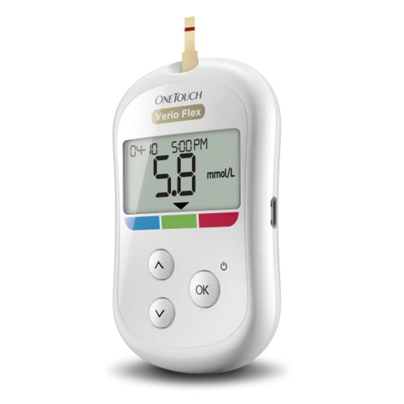 LifeScan OneTouch Verio Flexc Blood Glucose Monitoring System, Fingertip Testing (4/CS) 