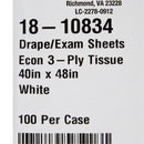 McKesson Nonsterile Physical Exam Drape, 40 x 48 Inch (Case of 100)