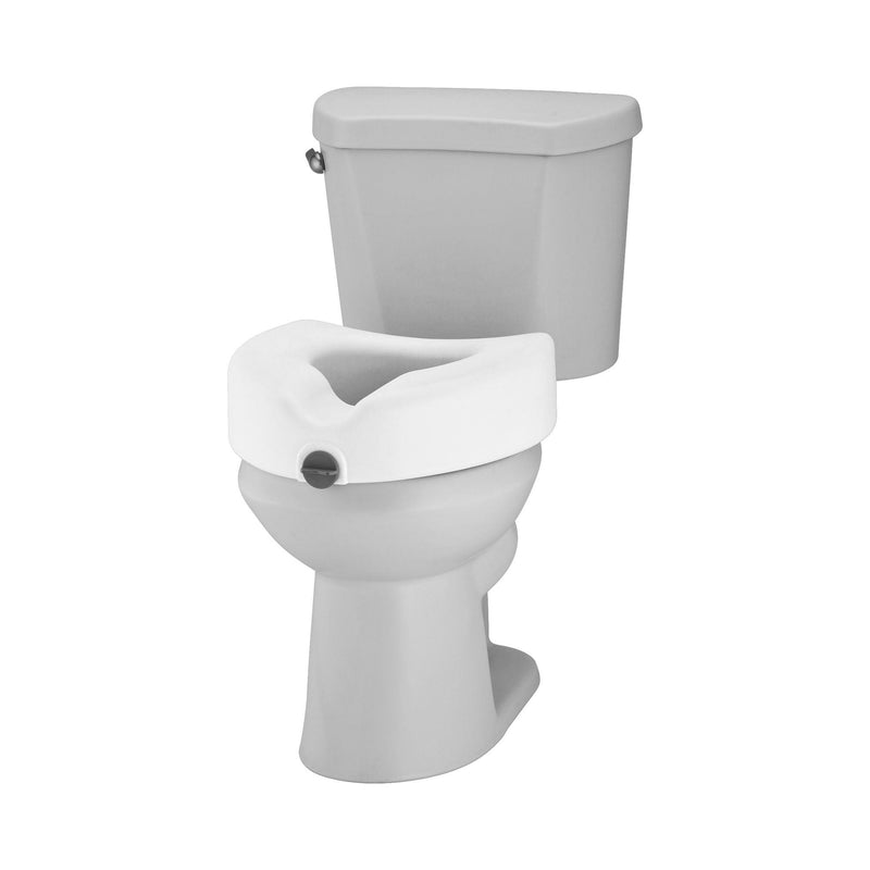 Nova Locking Raised Toilet Seat, 5 Inch Height (Case of 2)