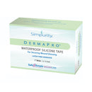 DermaPro Silicone Medical Tape, 1 Inch x 5 Yard, Transparent (Case of 24 Boxes)