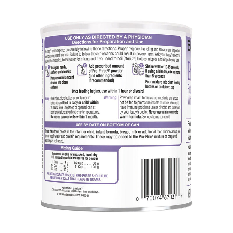 Abbott Nutrition Pro-Phree Protein-Free Energy Module w/ Iron, Vitamins & Minerals, 14.1-oz. Can (6/CS) 