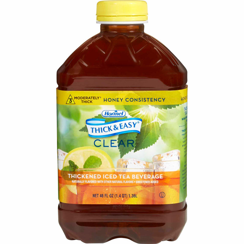 Thick & Easy Clear Honey Consistency Iced Tea Thickened Beverage, 46-oz. (Case of 6)