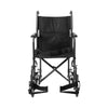 McKesson Lightweight Transport Chair, Black with Silver Vein Finish (Each)