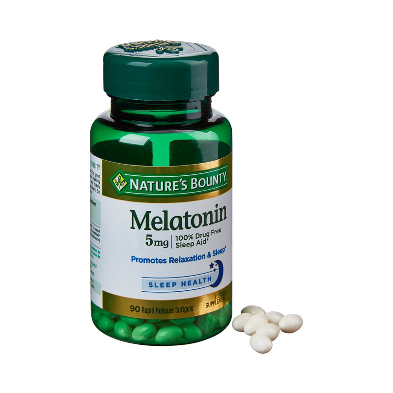 Nature's Bounty Melatonin Natural Sleep Aid (Bottle of 90)