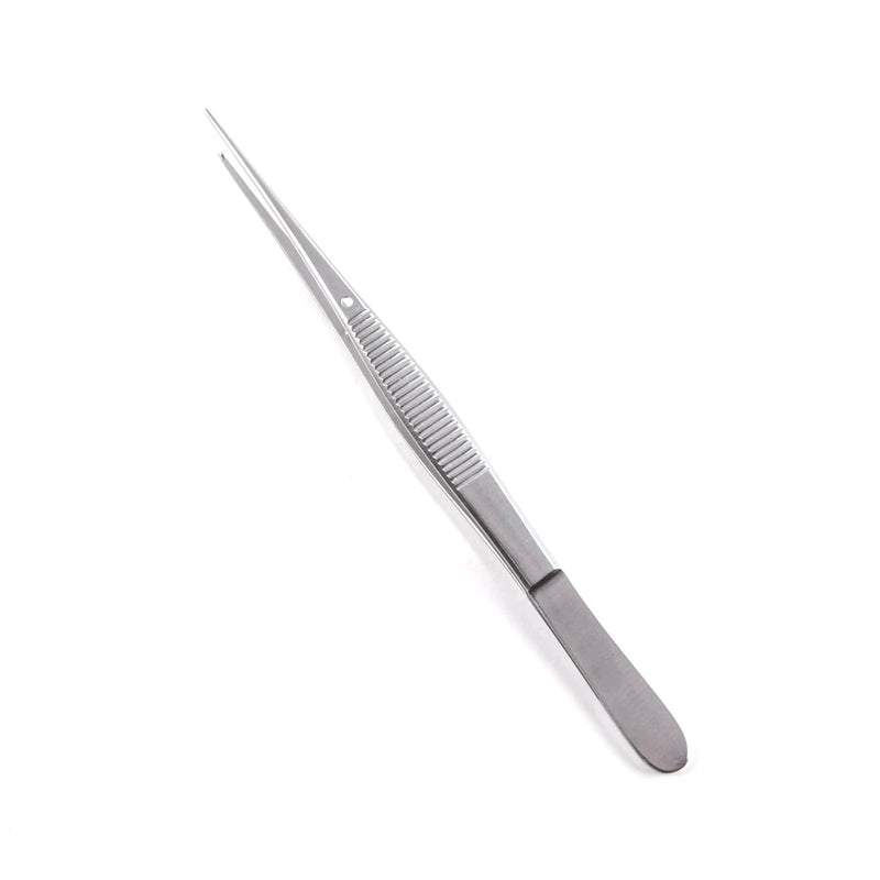 Econo Sterile Semken Dressing Forceps - 5", Straight, Serrated, Delicate, Disposable, CS 25 - 96-2451
