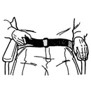 Skil-Care SkiL-Care Patient Release Wheelchair Safety Belt, 2 x 37 Inch, Blue 