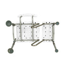 Drive DeVilbiss Healthcare Splash Defense Knocked Down Bath Transfer Bench, 17½ – 22½ Seat Height