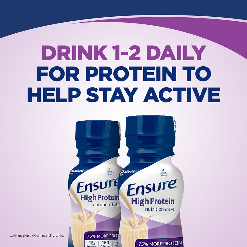 Ensure High Protein Therapeutic Nutrition, Vanilla, 8-ounce bottle 