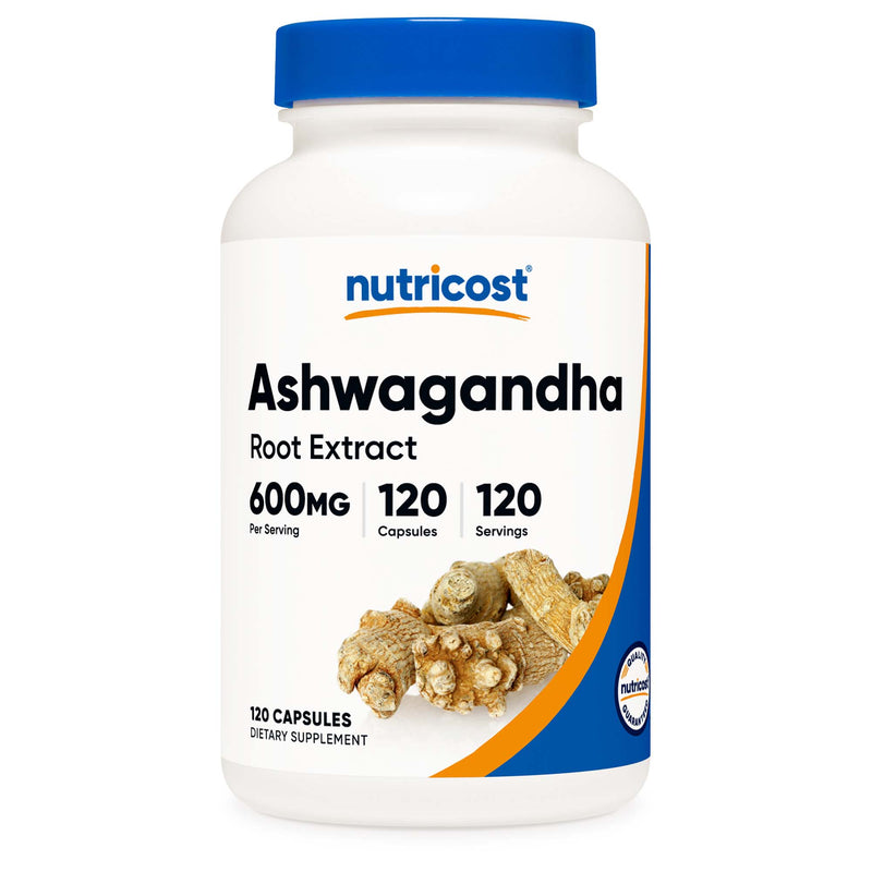 Dietary Supplement nutricost Ashwagandha Root 600 mg Strength Capsule 120 Per Bottle (Case of 1440)