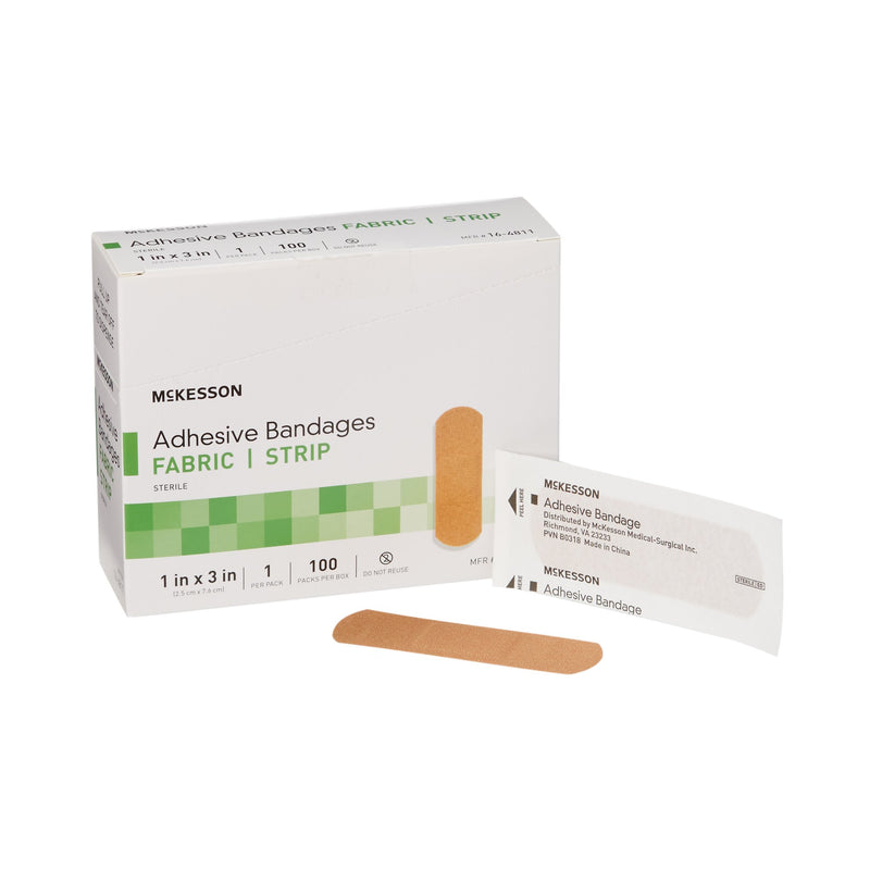 McKesson Tan Adhesive Strip, 1 x 3 Inch (Case of 2400)