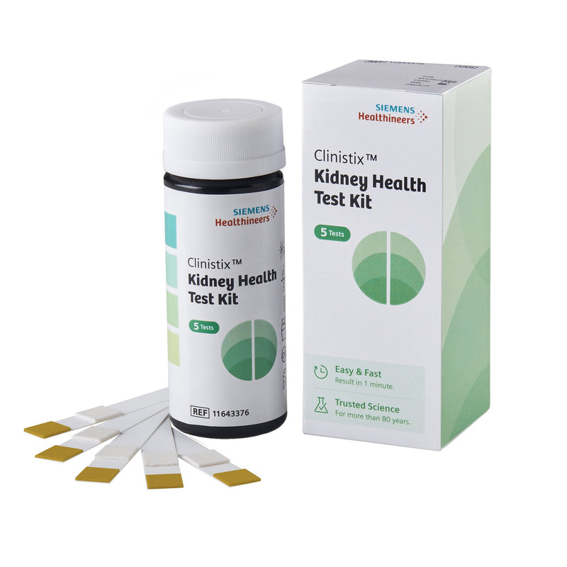 Siemens Clinistix Kidney Health Test Kit, Urine Test Strips, Five Tests (24/CS)