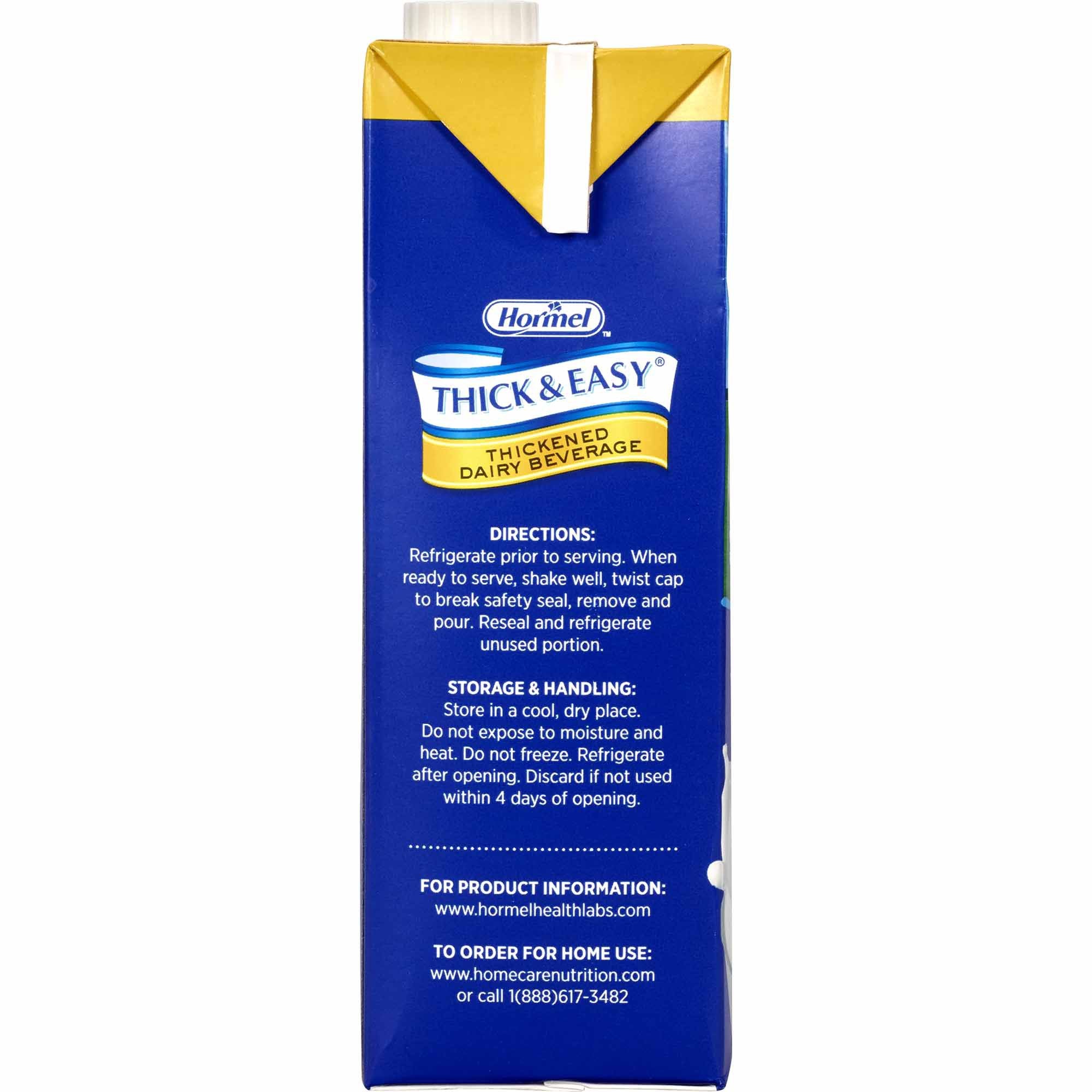 Lyons Magnus LLC Thick & Easy Dairy Honey Consistency Milk Thickened Beverage, 32-ounce carton (8/CS)