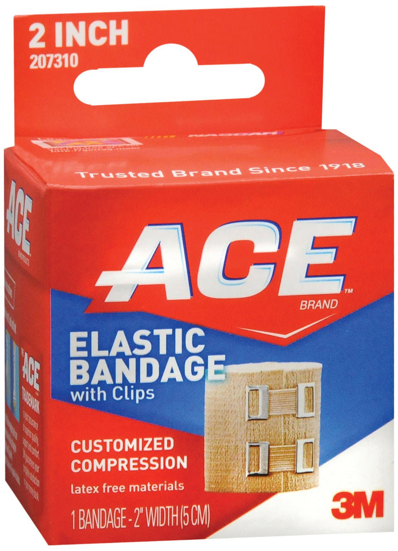 3M Ace Clip Detached Closure Elastic Bandage, 2 Inch Width (Case of 72)