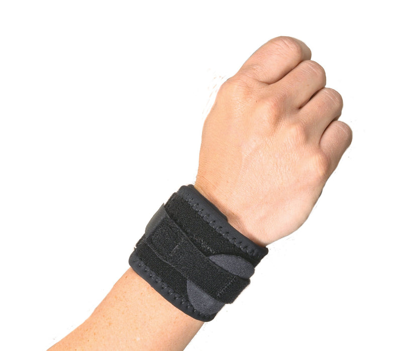Hely & Weber Wrist Support "Squeeze" Ulnar Compression Wrap Wraparound / Wristlet Neoprene Left or Right Wrist Black One Size Fits Most 
