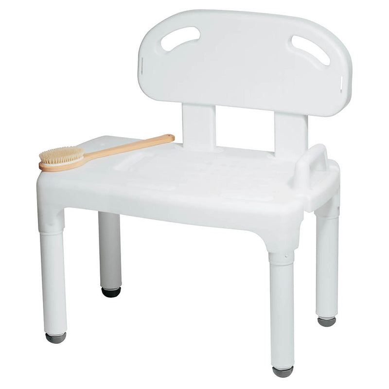 Compass Health Brands Carex Bath Transfer Bench, 17½ to 22½ Seat Height 