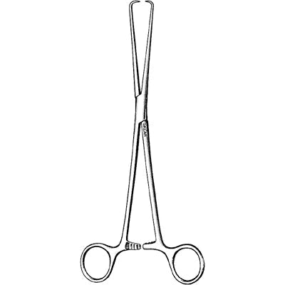 Sklar Schroeder Tenaculum Forceps - 10-1/4", Round-Pointed Tips (Pozzi Style) - 91-1298 