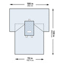 McKesson Sterile Transverse Laparotomy Drape, 100 x 72 x 120 Inch (Case of 14)