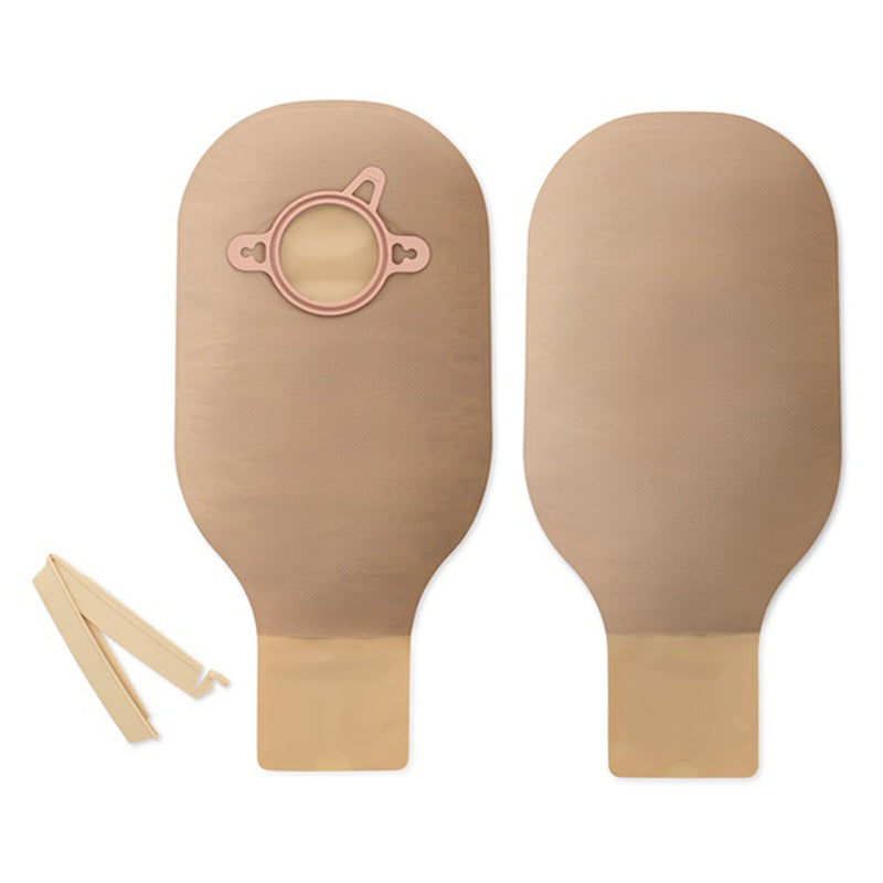 Hollister New Image 2-Piece Beige Ostomy Pouch, Pre-cut to Fit 44 mm Stomas, Green Match (10/BX) 