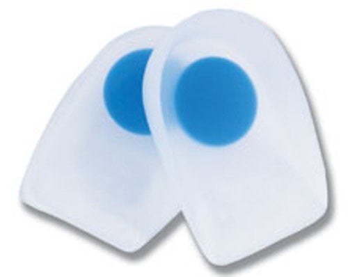 Heel Cup AliMed Blue Dot Medical Grade Silicone Blue / Clear (Pair)