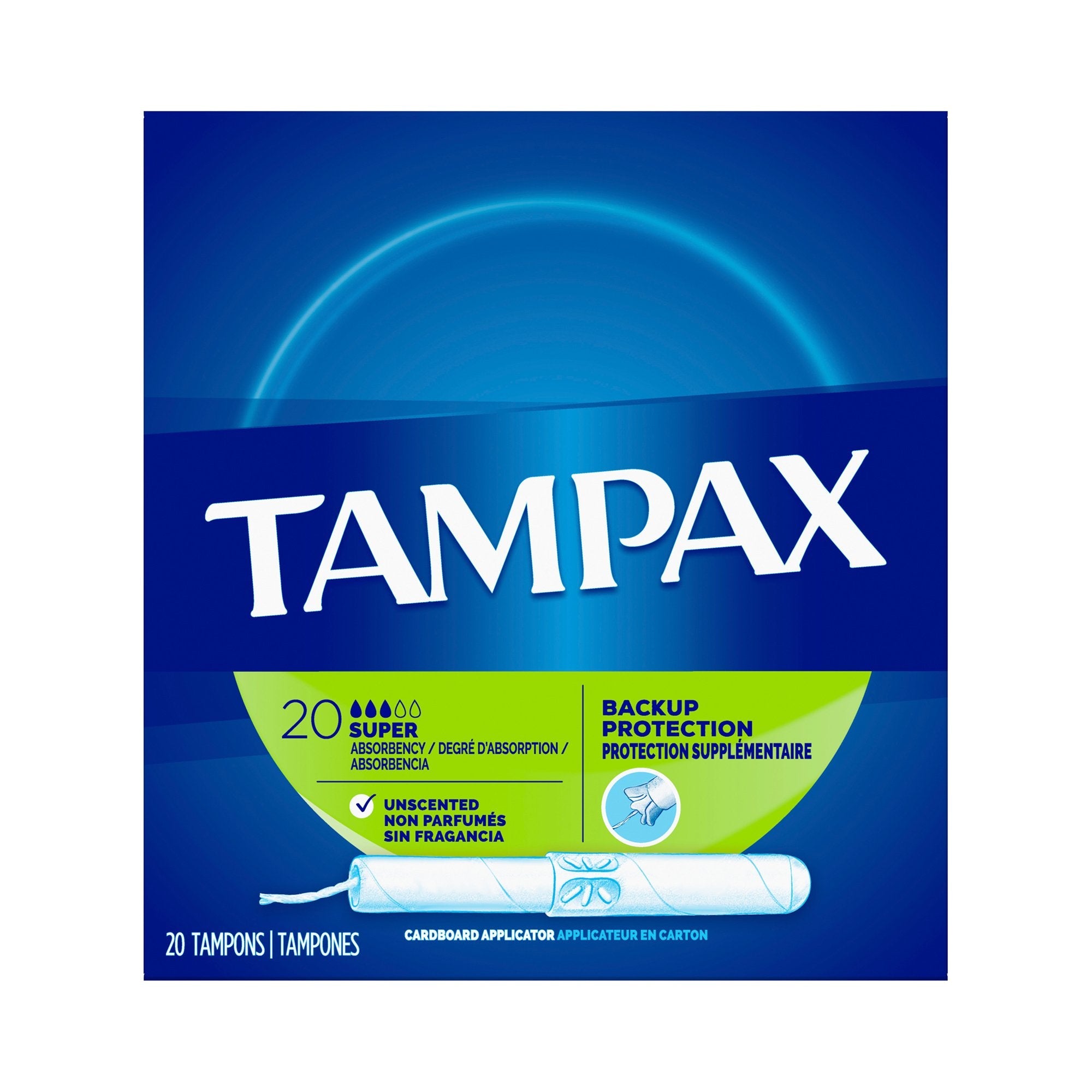 Procter & Gamble Tampax Tampons Super Absorbency Unscented (24/CS) 