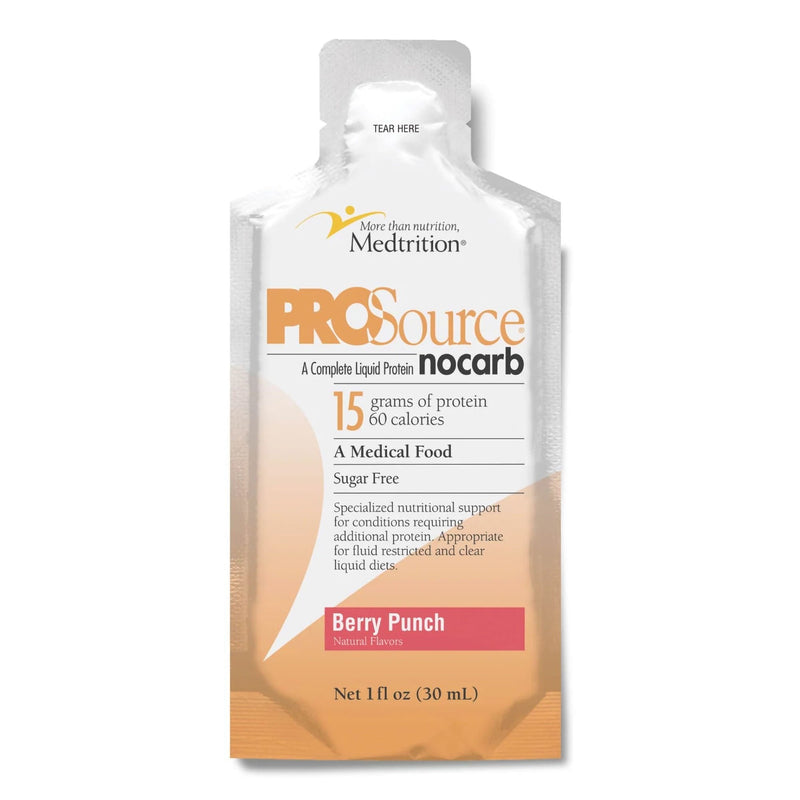 Oral Supplement ProSource NoCarb Berry Punch Flavor Liquid 1 oz. Pouch (Case of 100) 