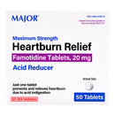 Major Famotidine Antacid, Maximum Strength (Bottle of 50)