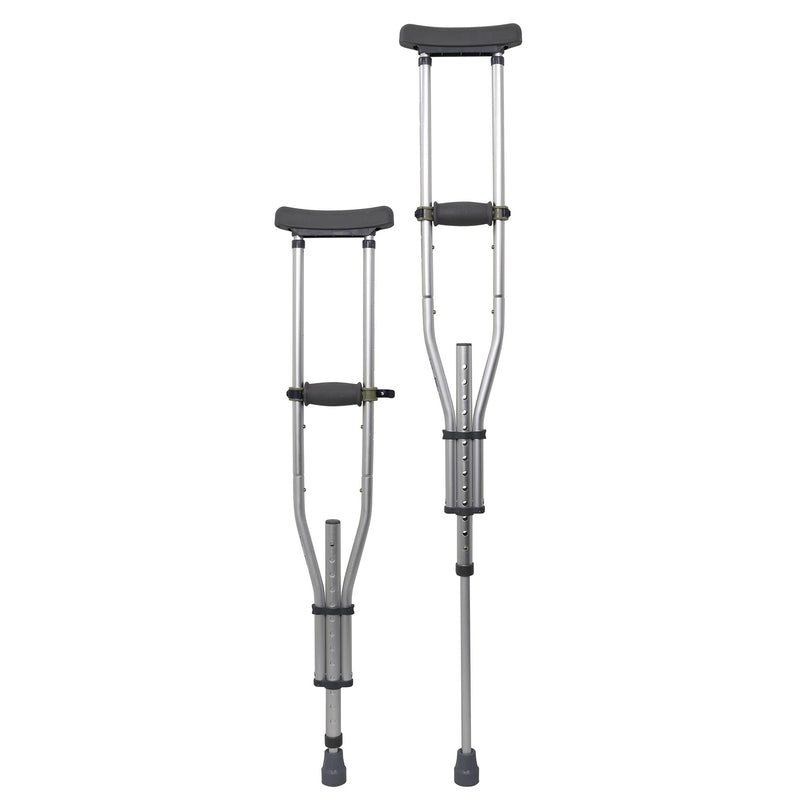 McKesson Underarm Crutches, 4'6" – 6'6" (Case of 8 Boxes)