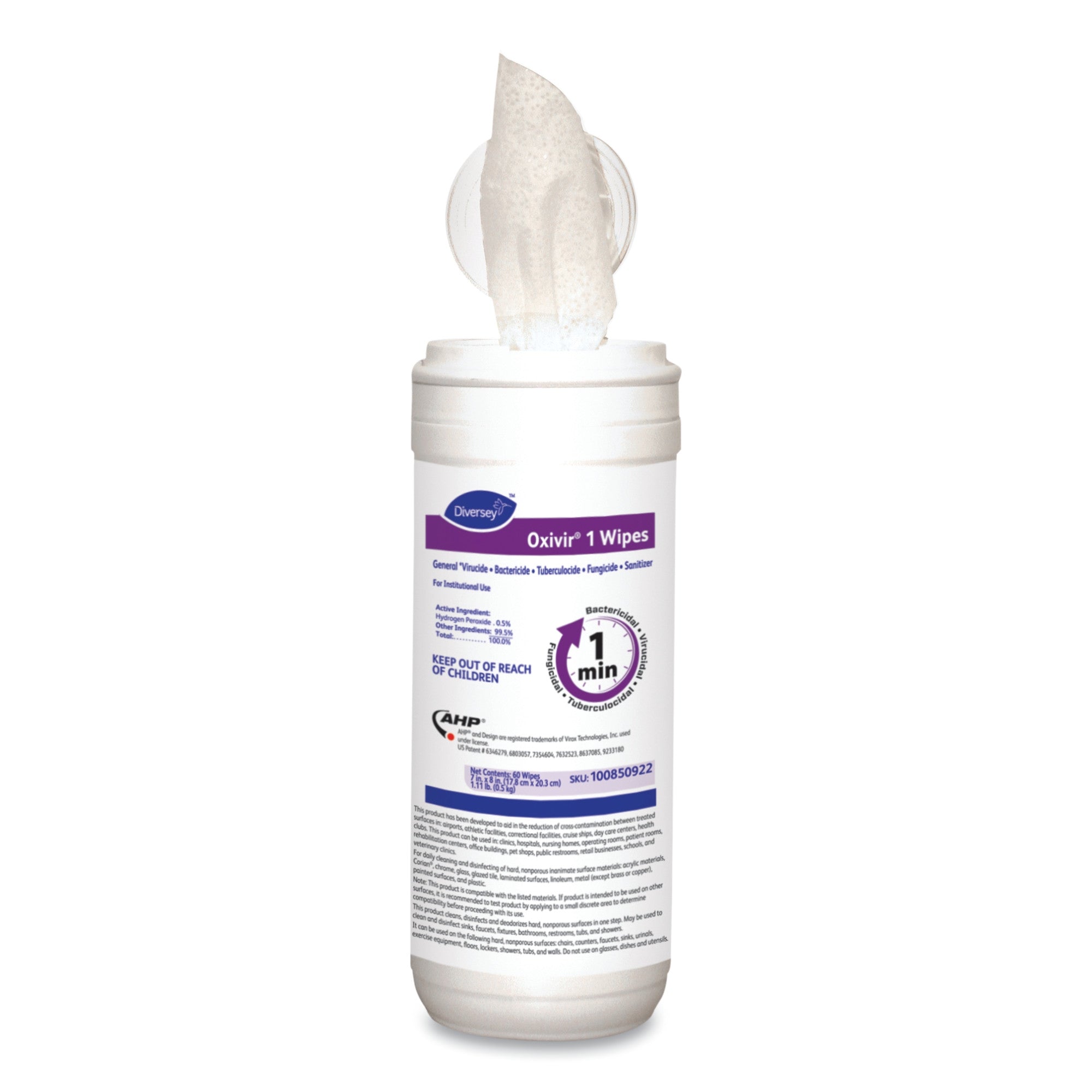 Essendant Co/United Stationers Oxivir 1 Hydrogen Peroxide Surface Disinfectant Cleaner Wipes (720/CS) 