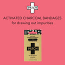 Patch On The Go Pack Adhesive Strip with Charcoal, 3/4 x 3 Inch (50/BX)