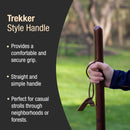Brazos Traditional Straight Pine Handcrafted Walking Stick, 55-Inch, Brown (Each)