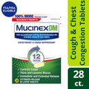 Mucinex DM Guaifenesin / Dextromethorphan Cold and Cough Relief (Box of 28)