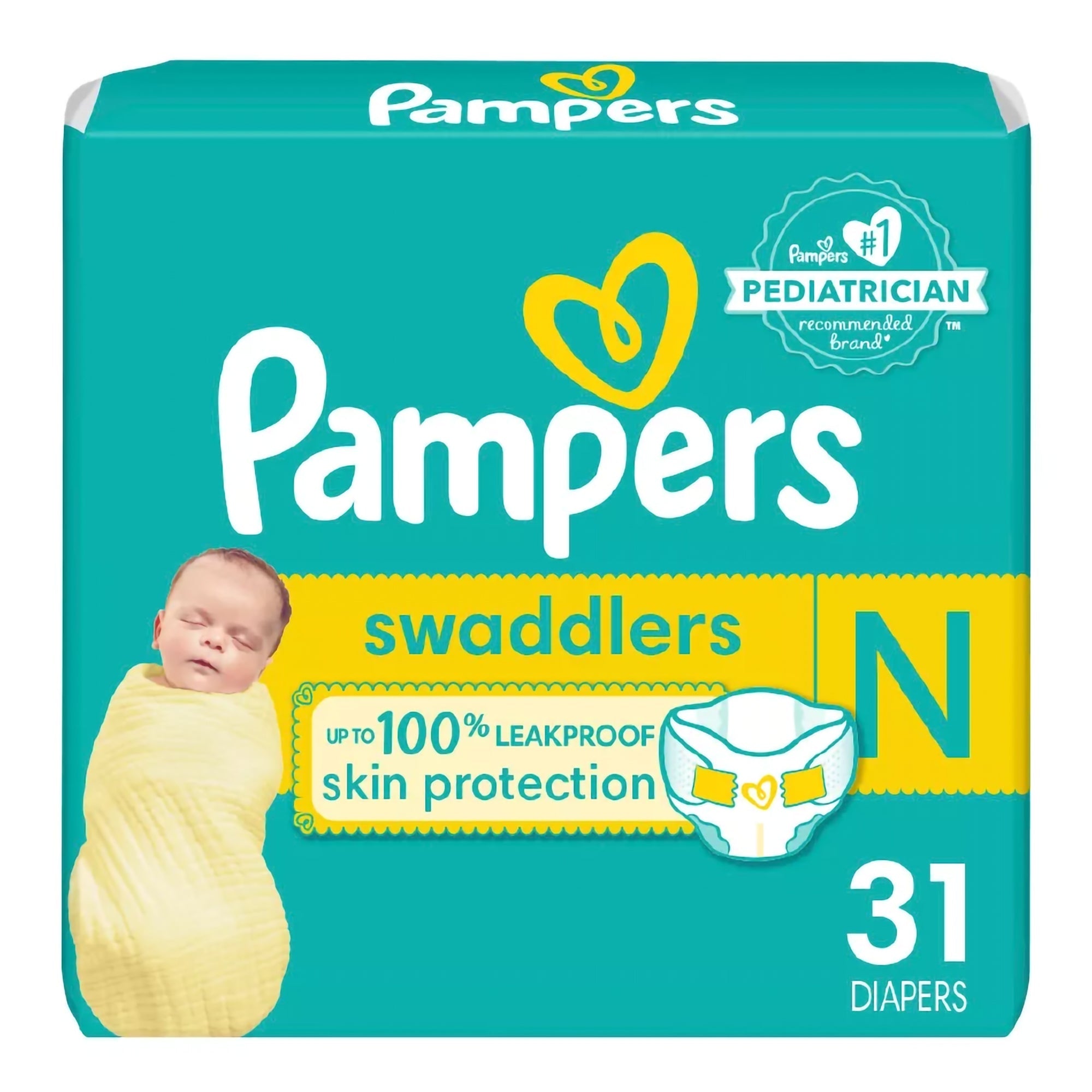 Procter & Gamble Pampers Swaddlers Baby Diapers, Size 0 (4/CS) 