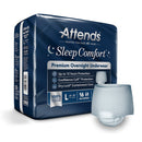 Attends Healthcare Products Attends Sleep Comfort Premium Overnight Underwear, Large, 44 – 58 Inches (64/CS) 