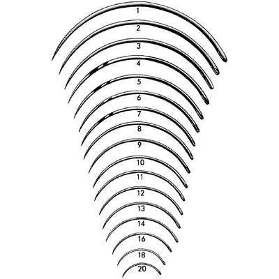 Sklar Regular Surgeons Suture Needle 3/8 Circle