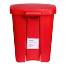McKesson Brand McKesson Waste Can with Step-On Pedal, Plastic, Red, 15.16 x 14.37 x 18.9 Inch 