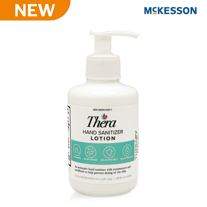 McKesson Thera Hand Sanitizer Moisturizer Lotion, 8-ounce Pump Bottle (Case of 12)