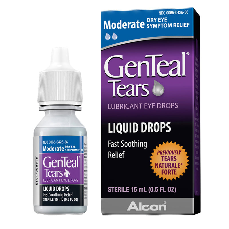 Alcon GenTeal Tears Lubricant Eye Drops Moderate