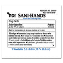 Sani-Hands Hand Sanitizing Wipes, Ethyl Alcohol, Unscented, 5 x 8 Inch (100/BX)
